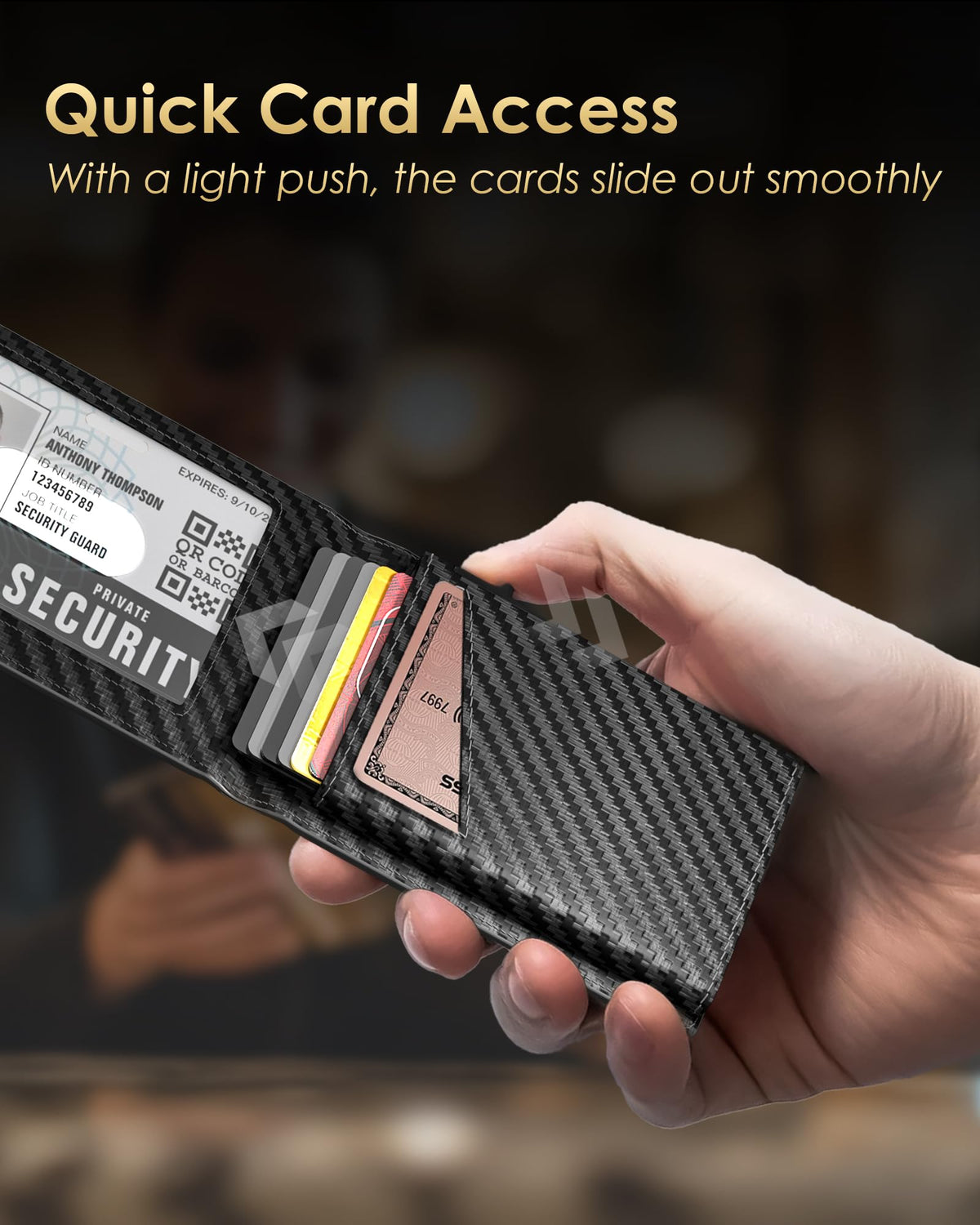 2026 Wallet for Men - RFID Blocking Slim Minimalist Wallet