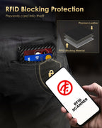 2026 Wallet for Men - RFID Blocking Slim Minimalist Wallet