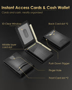 2026 Wallet for Men - RFID Blocking Slim Minimalist Wallet