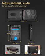 2026 Wallet for Men - RFID Blocking Slim Minimalist Wallet